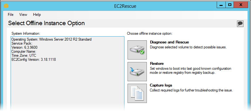 EC2Rescue tool